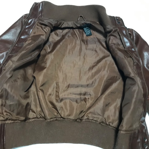 Wet Seal Faux Leather Jacket Cropped - Picture 8 of 8
